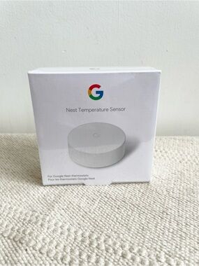 Google Nest Temperature Sensor White T5000SF New In Box, Sealed